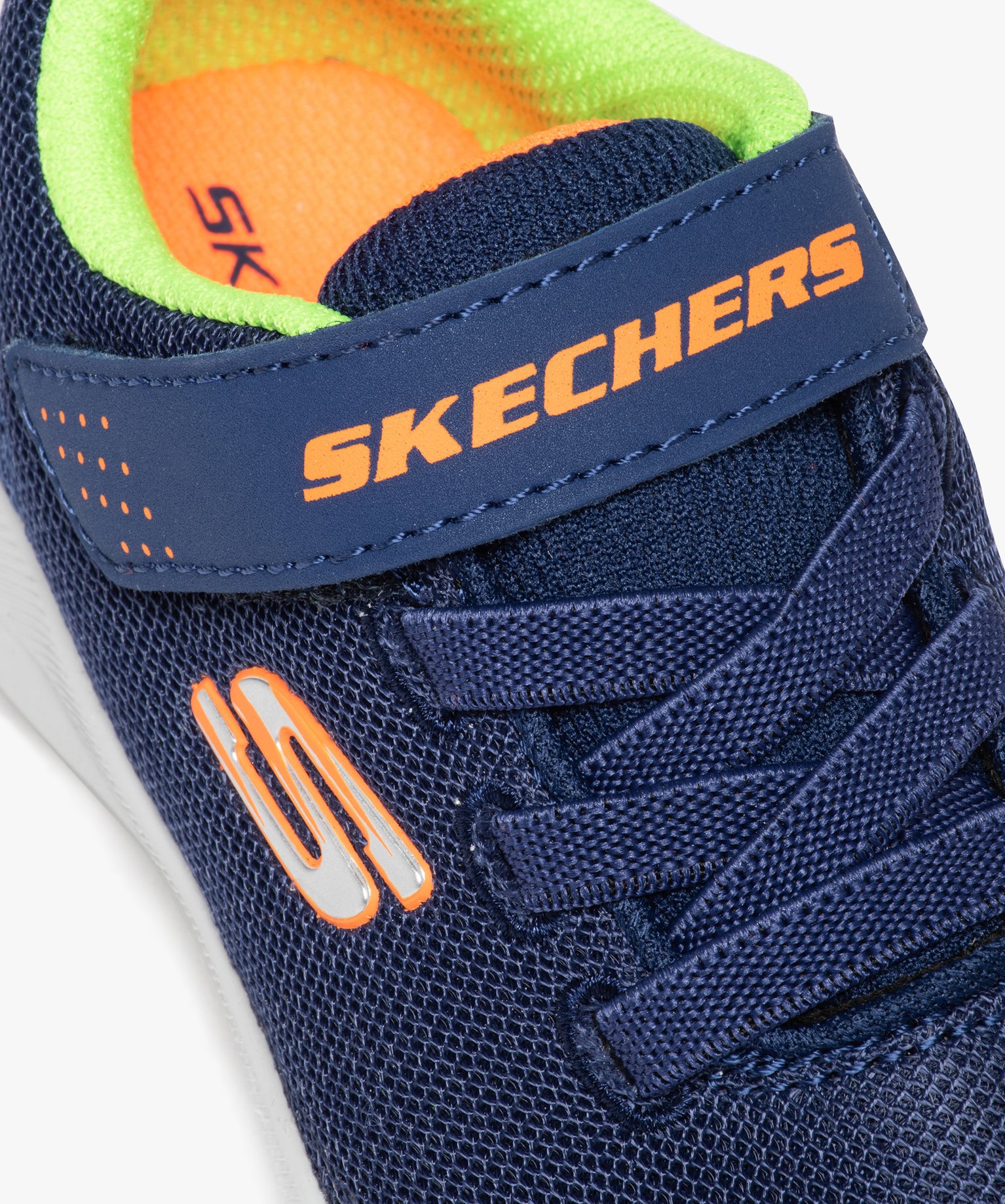 Baskets Garçon légères en mesh détails fluo - Skechers marine | GEMO