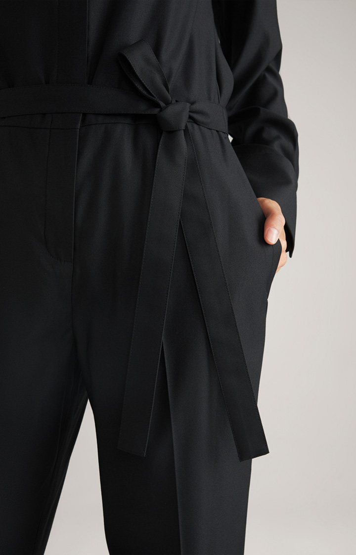 Twill-Overall in Schwarz