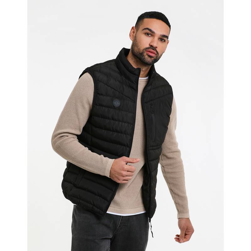 Threadbare THB Jacket Gilet Hunnigan Steppweste Herren