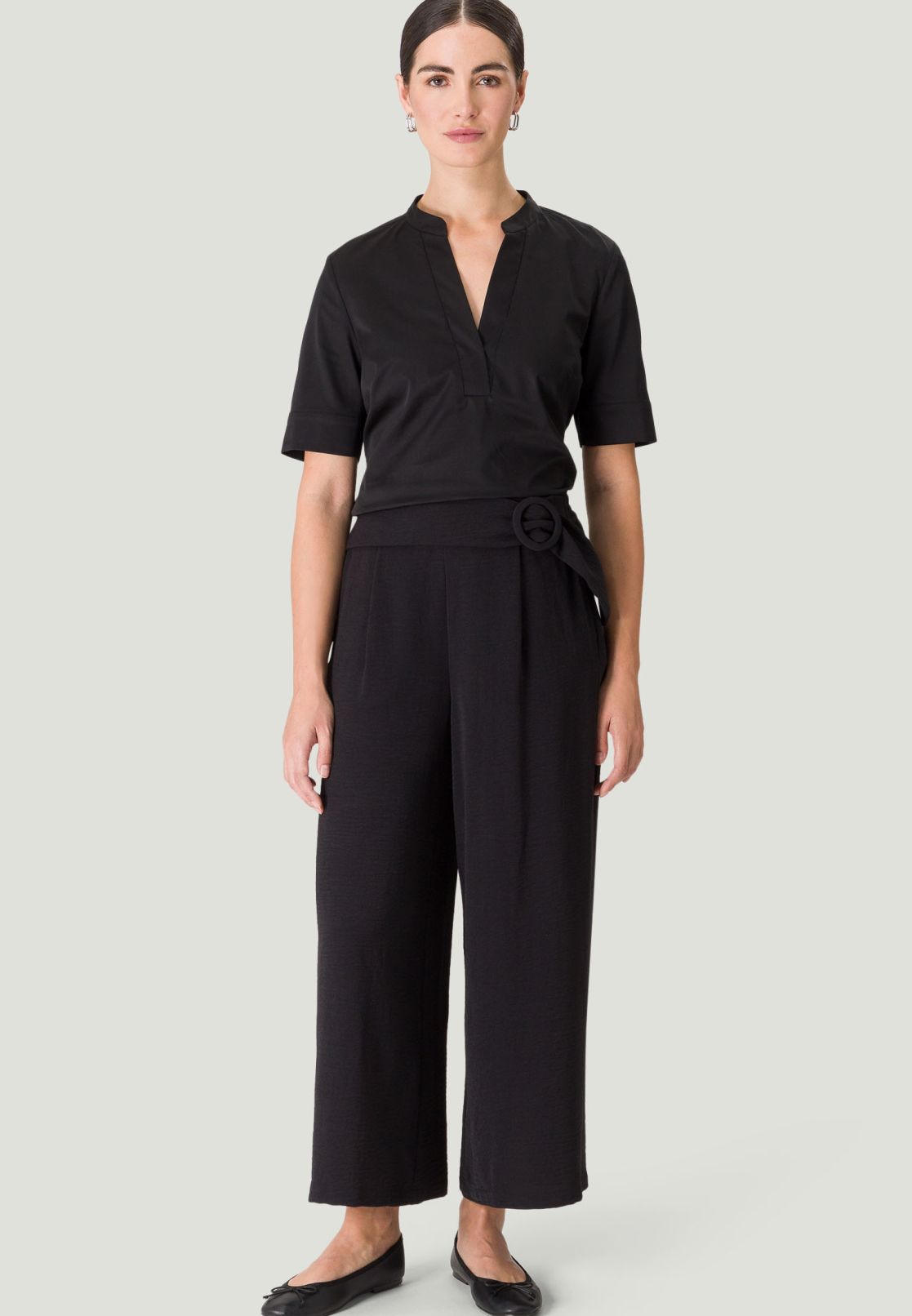 Bluse mit V-Ausschnitt