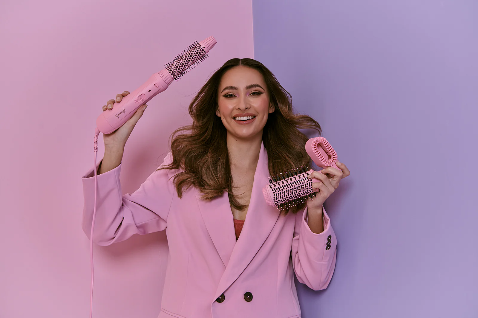 Wechselbare Föhnbürste für Haarstyling – Elektrische Haarbürste