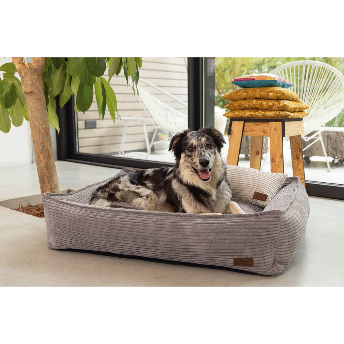 Designed by Lotte Hundebett Ribbed Braun kaufen bei ZooRoyal