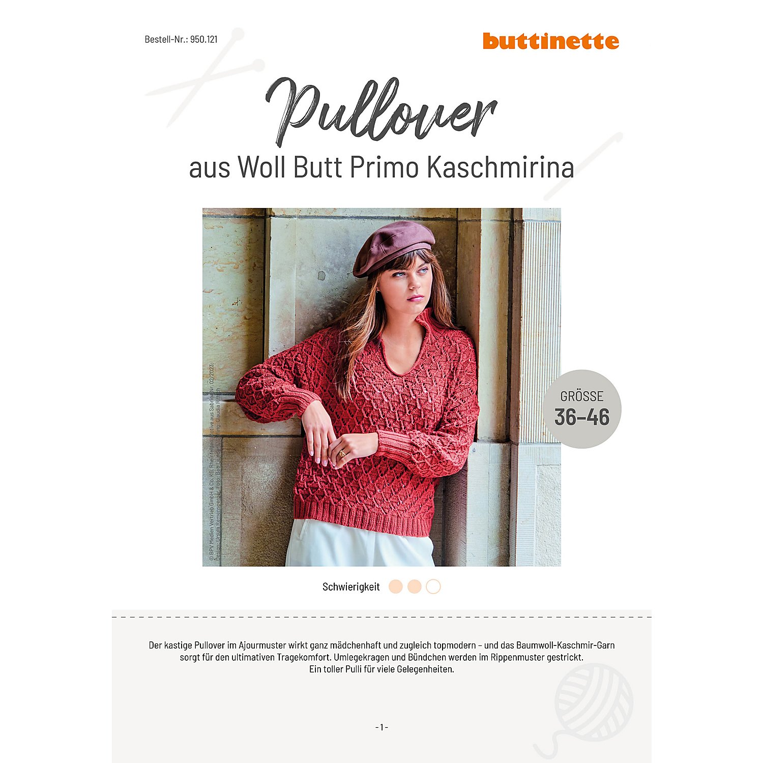 Strickanleitung – Pullover aus Woll Butt Primo Kaschmirina