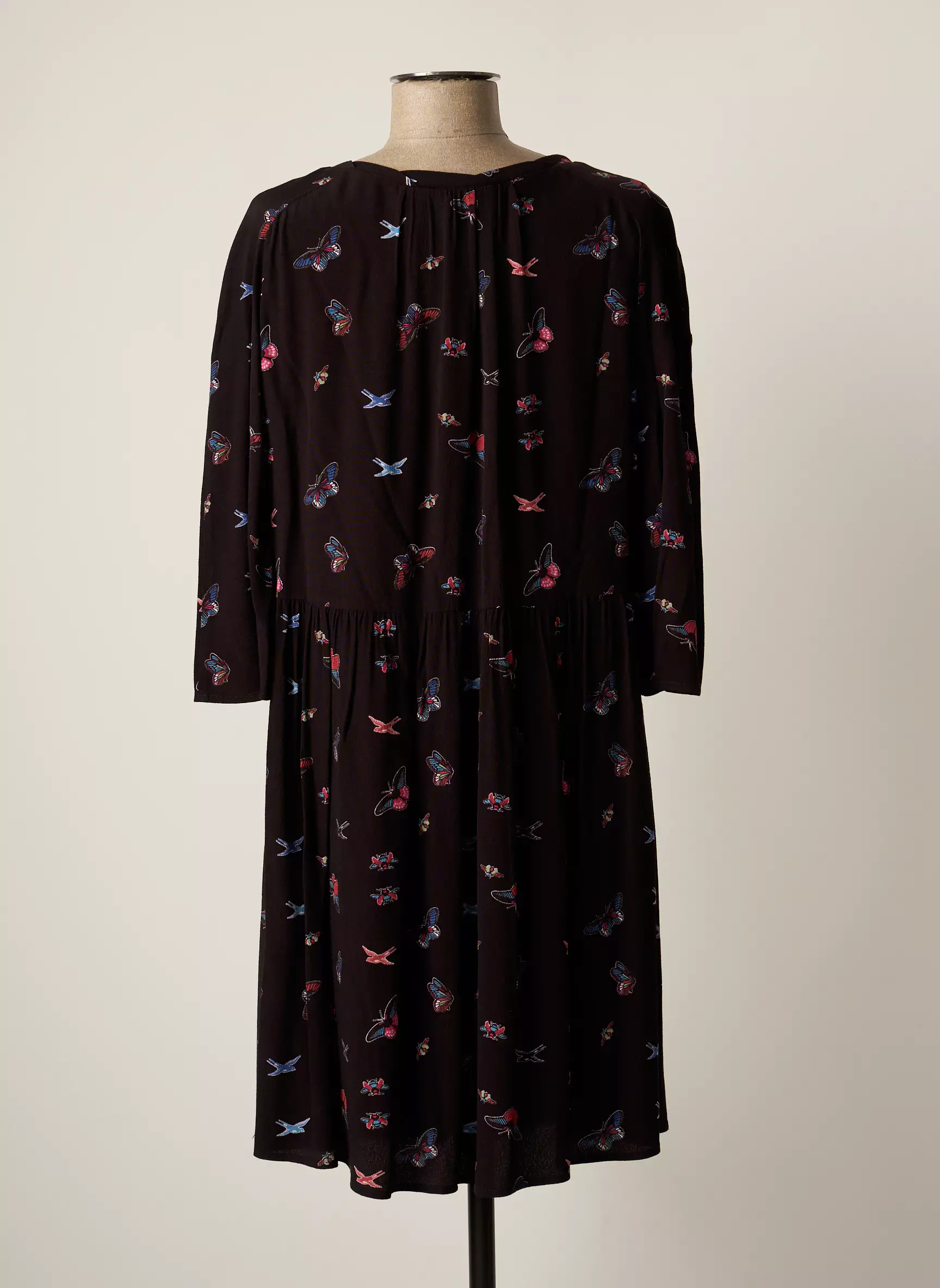 Ba Sh Robes Mi Longues Femme couleur noir