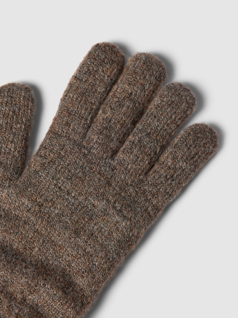Handschuhe mit Label-Detail Modell 'Witzia' in haselnuss braun