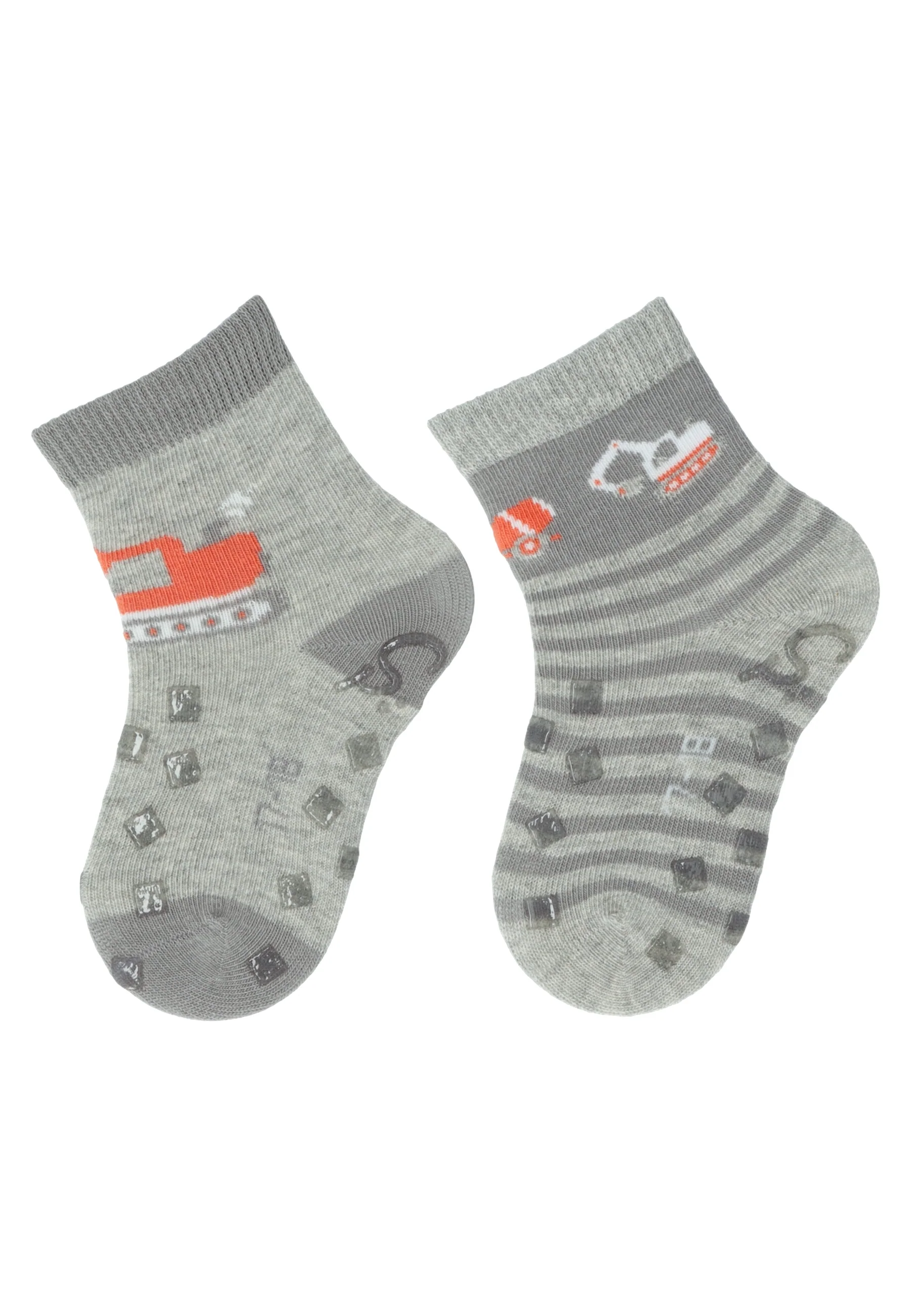 ABS Krabbelsocken im 2er Pack mit Motiv Bagger