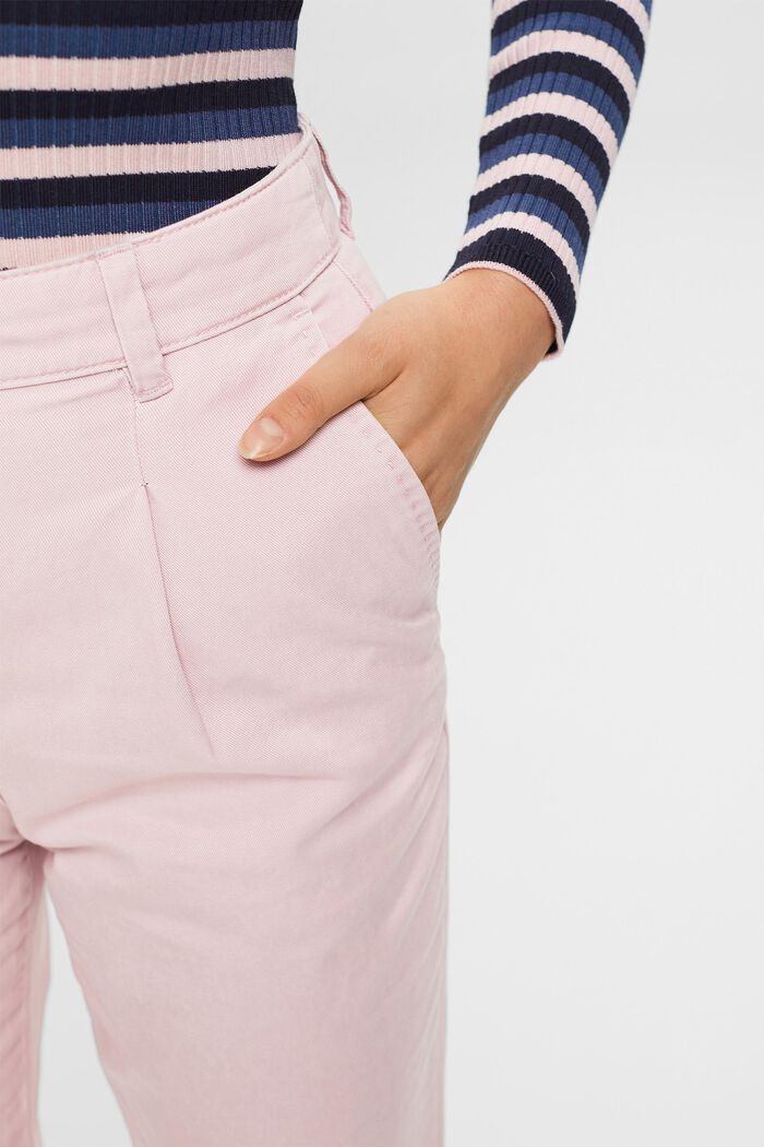 Chino aus Baumwollmix mit mittelhohem Bund