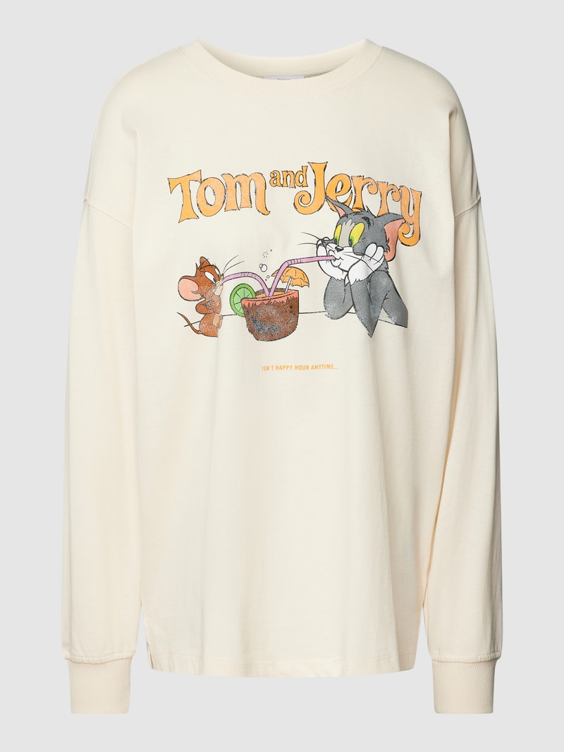 Sweatshirt mit DS©-Print in offwhite