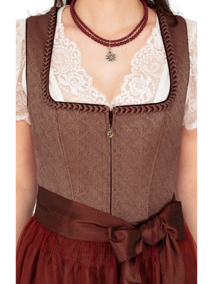 KRÜGER Midi Dirndl TAMIKA in braun günstig kaufen