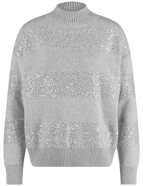 Pullover mit Turtleneck und Dekor