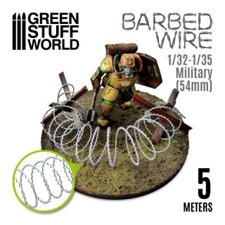 Stacheldraht - Barbed Wire: 1/32-1/35 Militär (54mm)