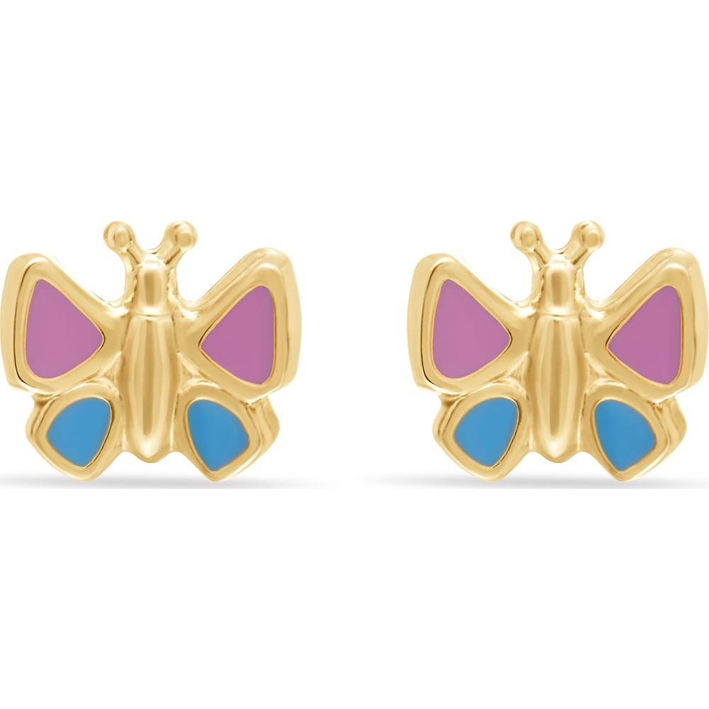 FAVS Boucles d'oreilles à fermoir à poussette 375 Or jaune Boucles d'oreilles
