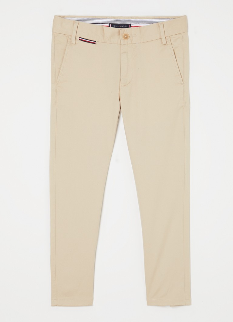 Pantaloni chino slim fit Tommy Hilfiger 1985 cu buzunare laterale