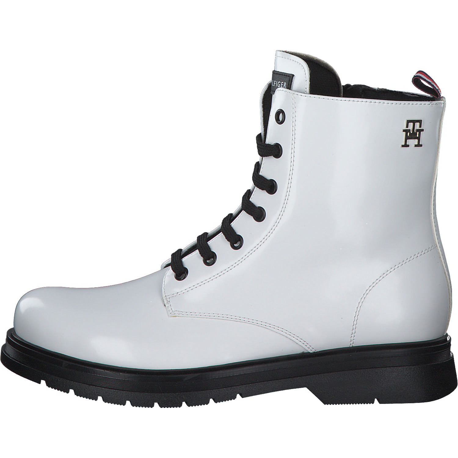 Tommy Hilfiger T4A5-32411, Schnürstiefeletten, Kinder, white