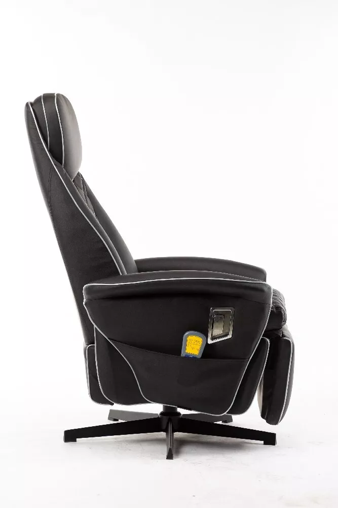 Happy Home Happy Home Elektrischer Massagesessel Relaxsessel HWP09-SCW schwarz Lederoptik