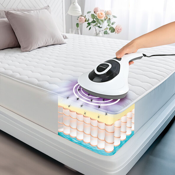 Milben-Handstaubsauger mit UV-C-Licht