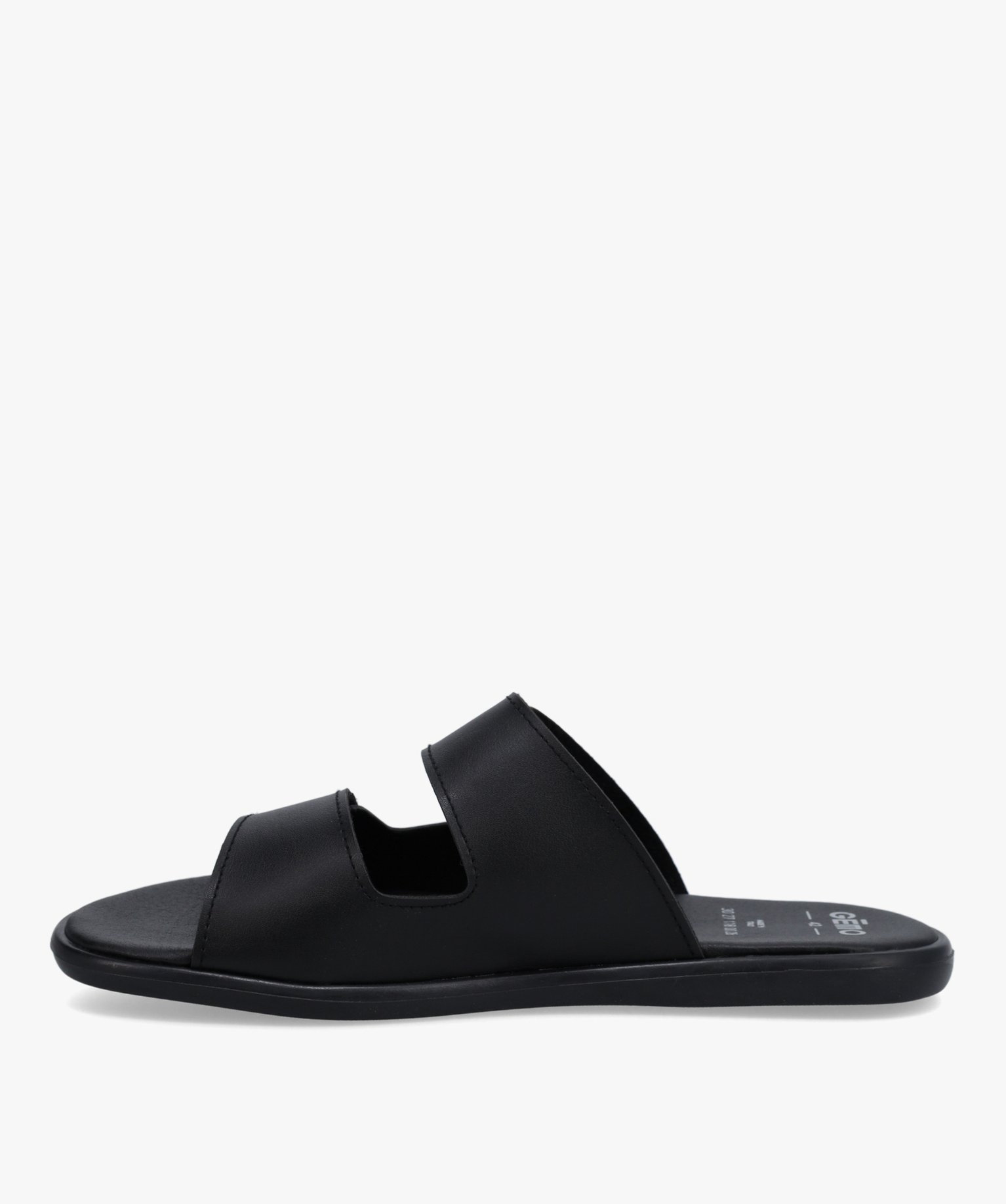 Mules homme confort à brides scratch unies noir | GEMO