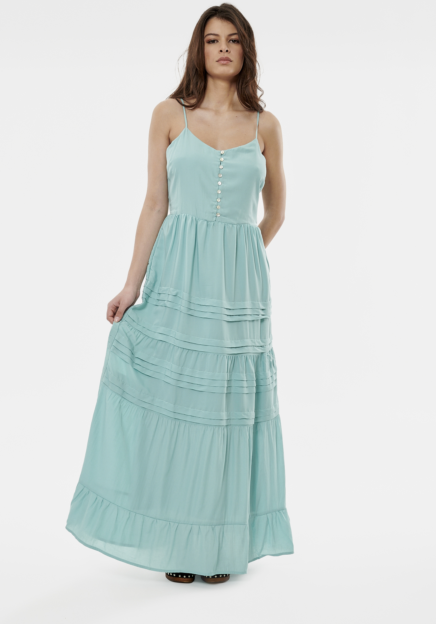 GELLY  Robe longue bleue femme