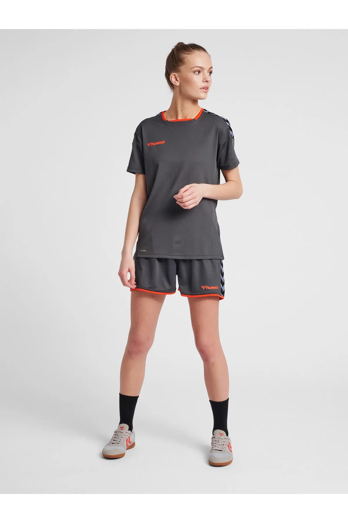 hummel  Kurze Sporthose - Grau - Mittlerer Bund