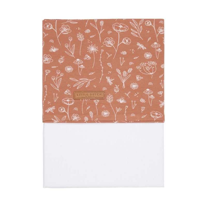 Parure de lit bébé Wild Flower rust Little Dutch