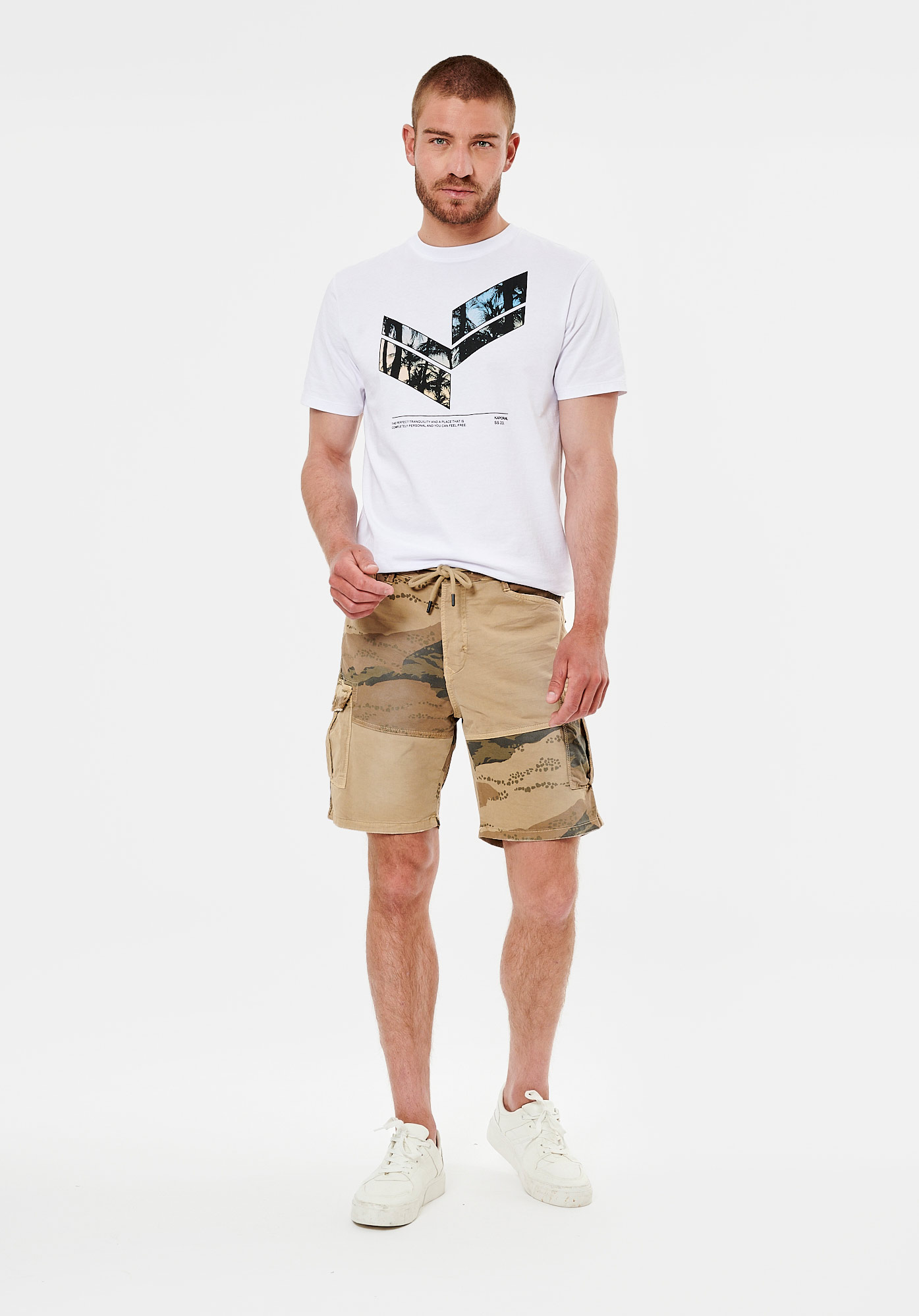 ETHER  Short beige Homme