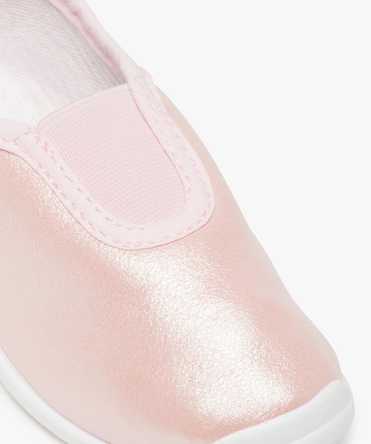 Rythmiques fille dessus brillant avec élastique central rose | GEMO