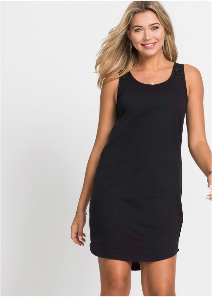 Shirtkleid mit Spitze