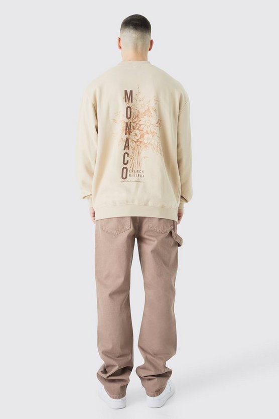 Tall Sweatshirt mit Monaco-Print