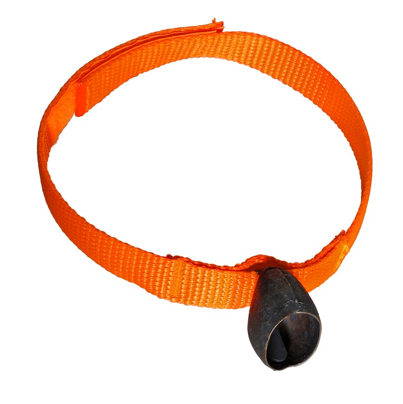 Heim Signalhalsband mit Klettverschluss und Glocke