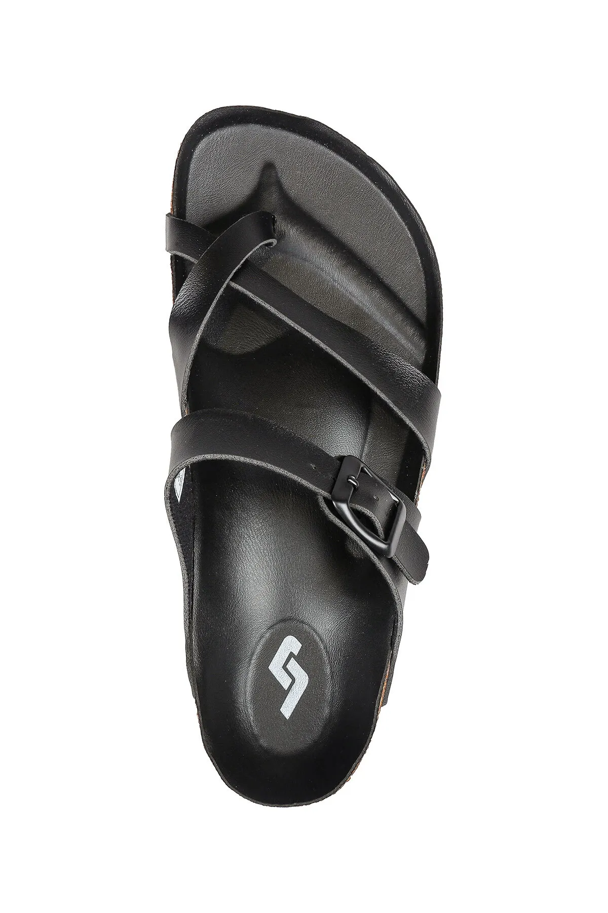 Jump  50008 Schwarze Damen-Flip-Flops mit einer Schnalle