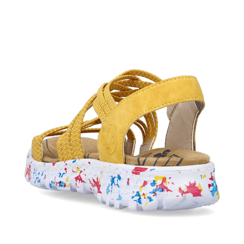 Rieker Damen Trekkingsandalen sonnenblumengelb-multi
