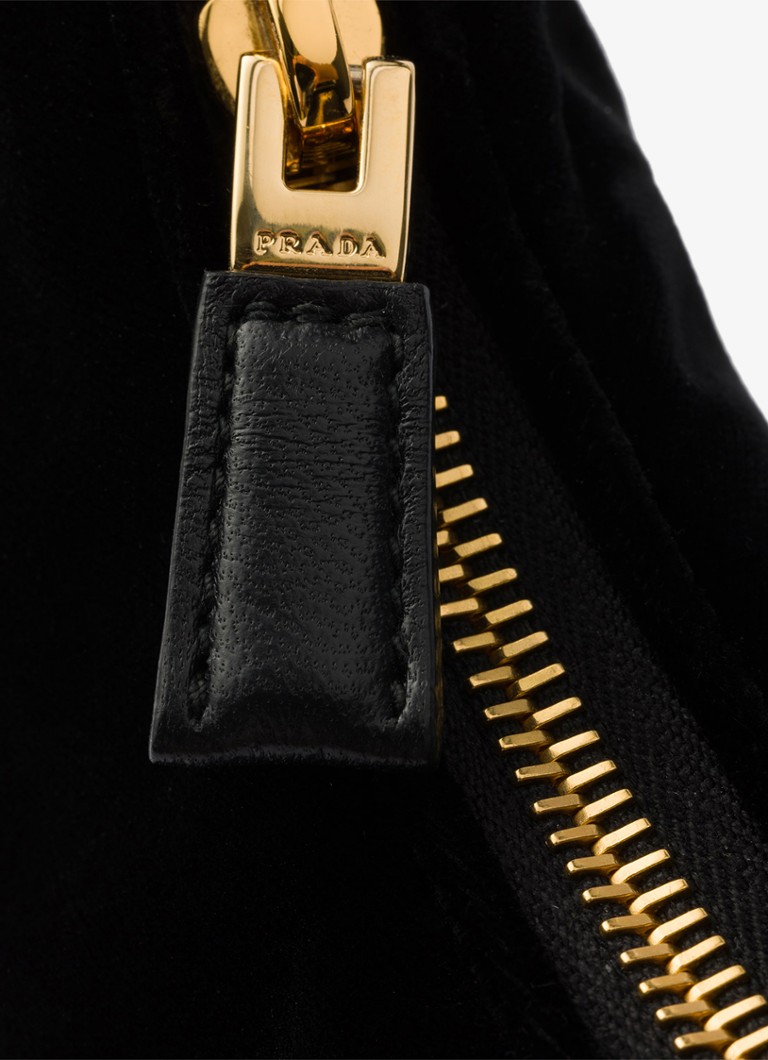 Prada Re-Edition velvet shoulder bag with leather details