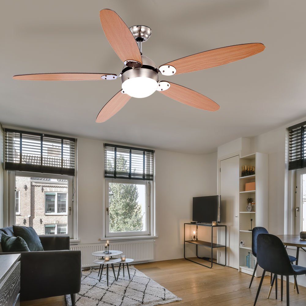 Globo Deckenventilator, Smart Home Decken Ventilator Alexa Google App Leuchte dimmbar im Set