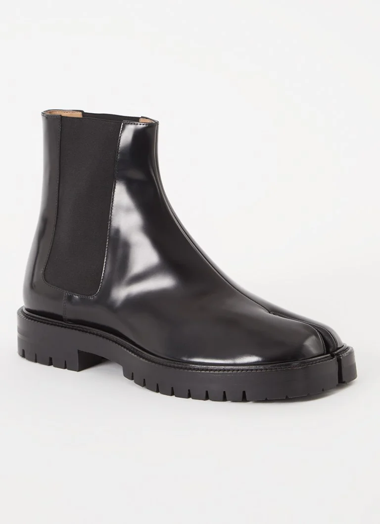 Maison Margiela  Tabi chelsea boot van kalfsleer