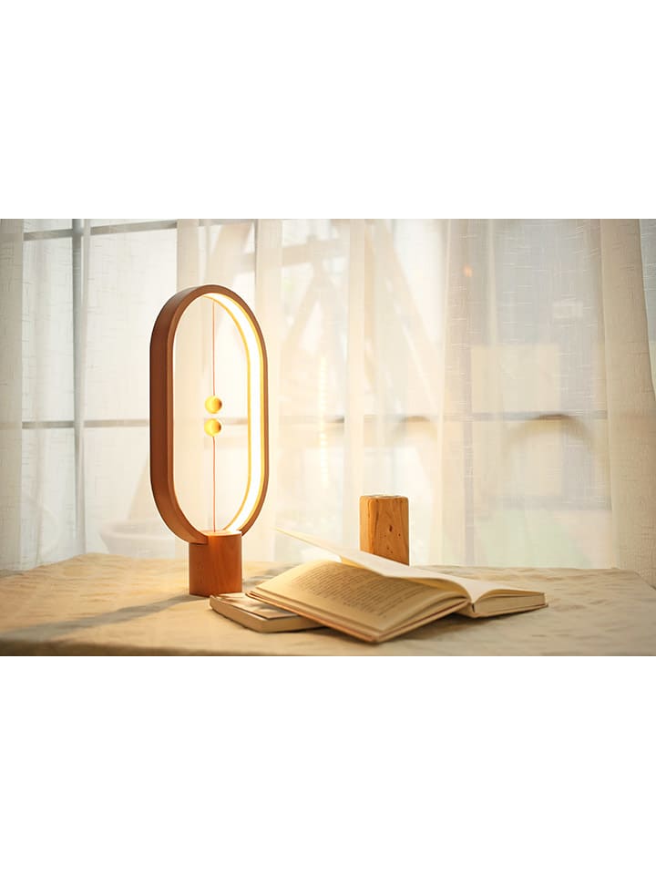 Designnest LED-Tischleuchte ''Heng'' in Hellbraun - (L)40 x (B)20 cm günstig kaufen onesize