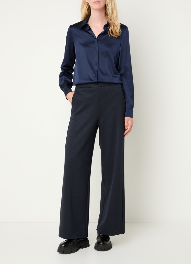 Pantaloni tricotați Pennyblack Macbeth cu talie înaltă și croială largă.