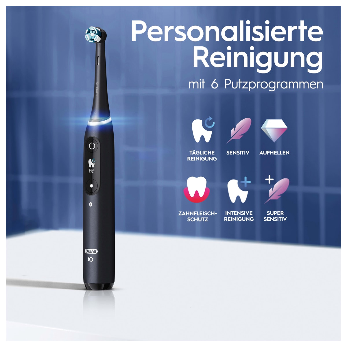 Elektrische Zahnbürste iO Series 8 Black Onyx, 1 St