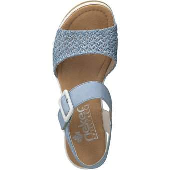 Rieker Keilsandale in blau