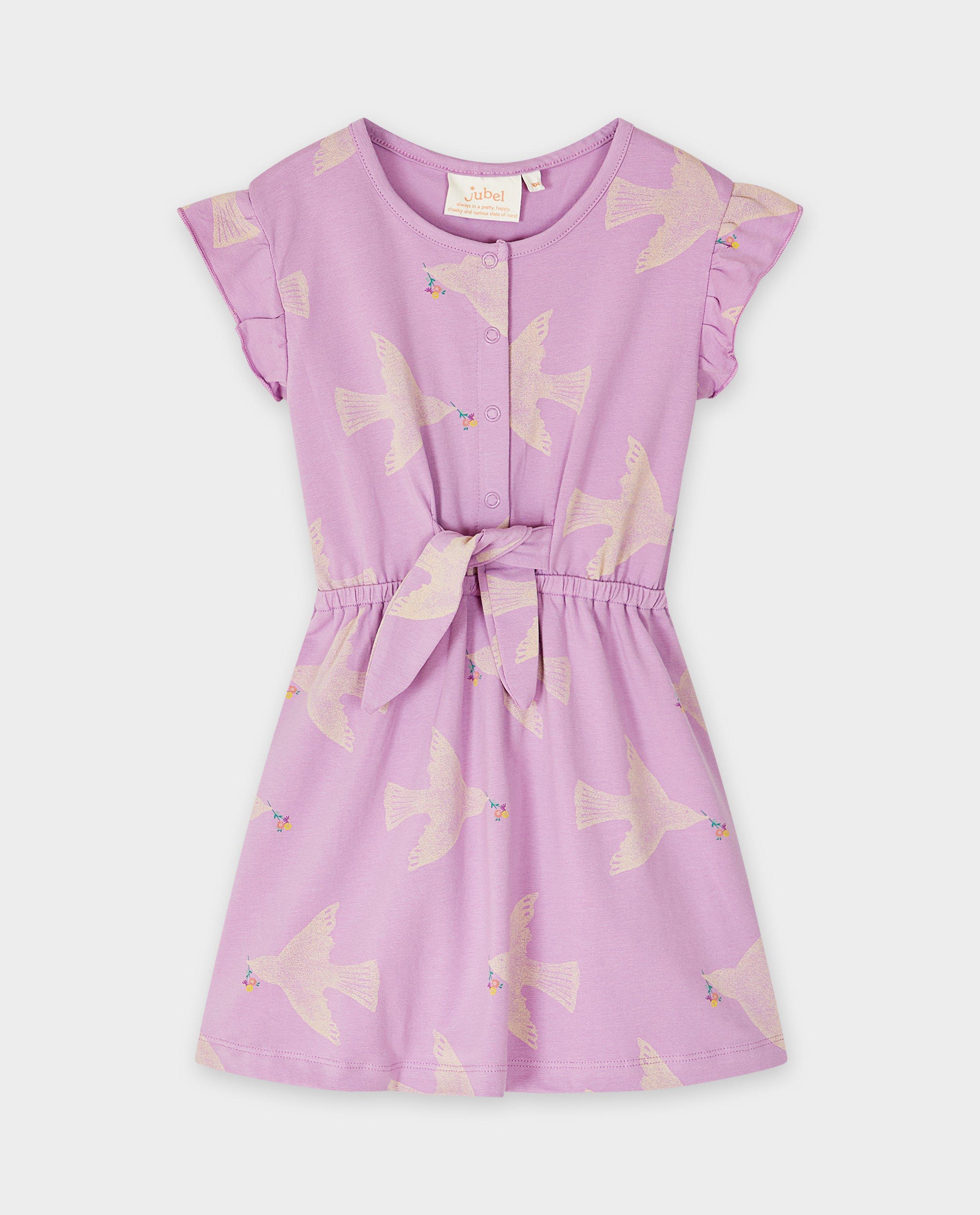 Rochie Jubilation cu imprimeu de păsări violet