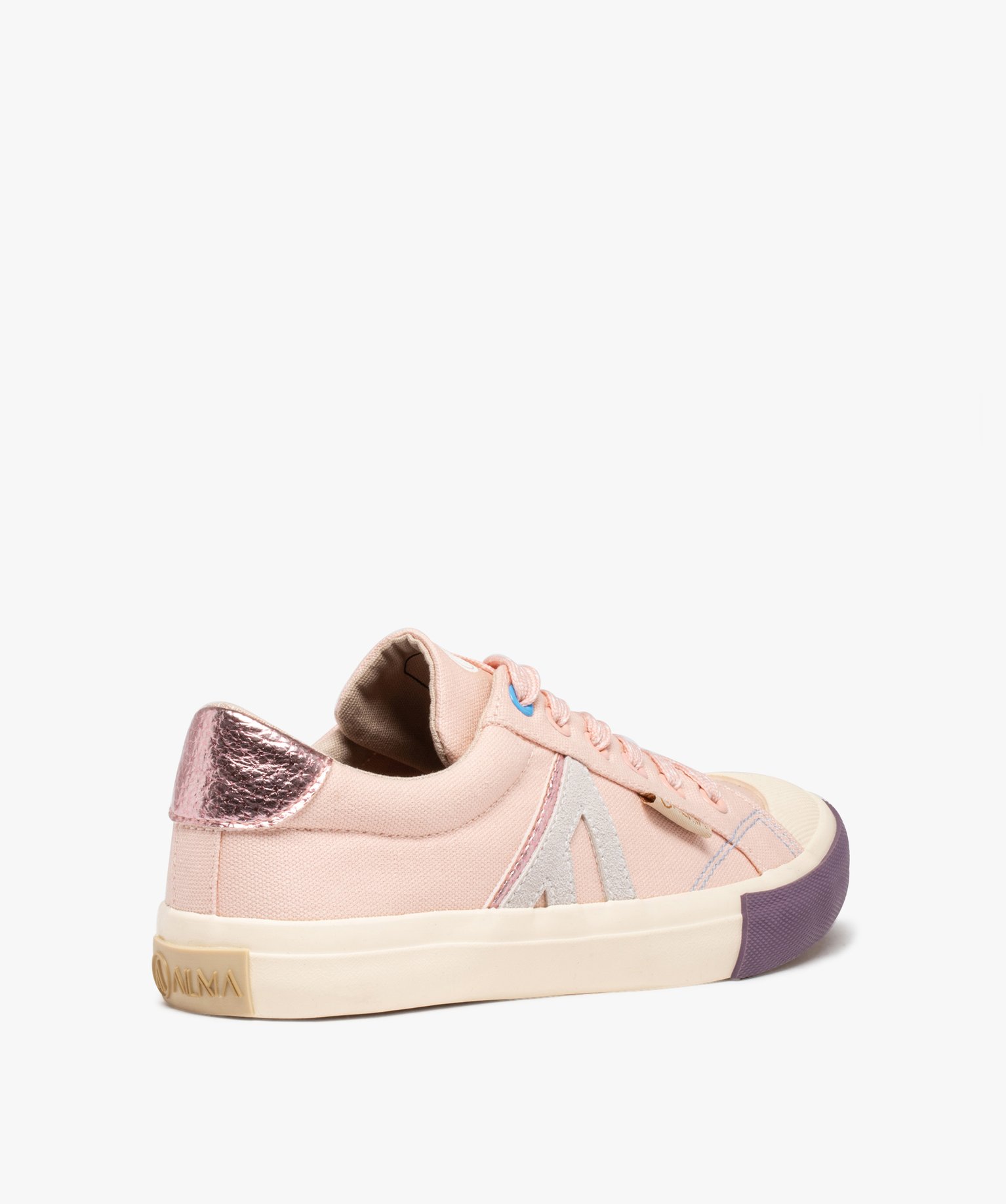 Baskets femme en toile avec coton recyclé – Alma Planète rose | GEMO