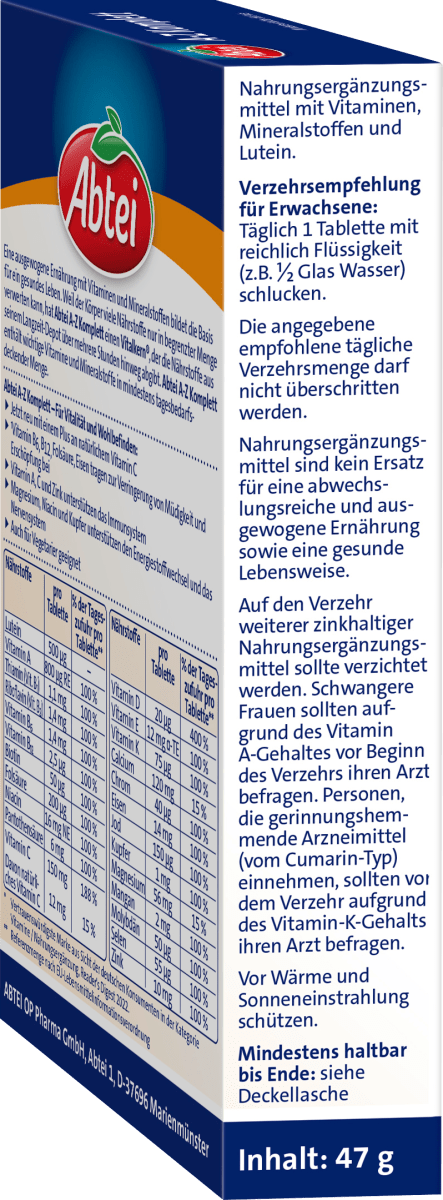 A-Z Komplett Tabletten 40 St, 46 g
