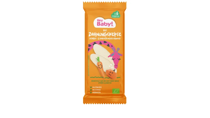 Hey Baby! Bio Zahnungskeks Kürbis & Karotte 21 g