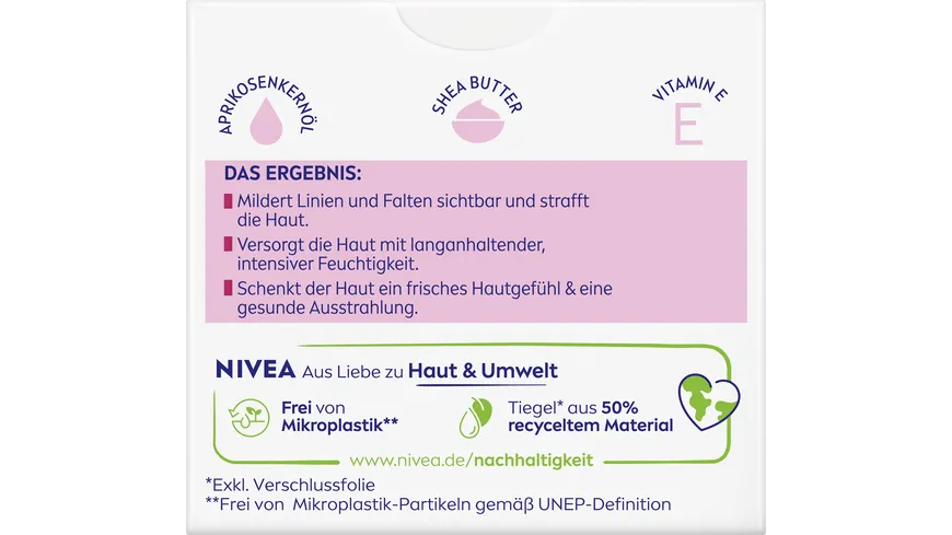 NIVEA Anti-Falten + Straffung Tagespflege 45+ 50 ml