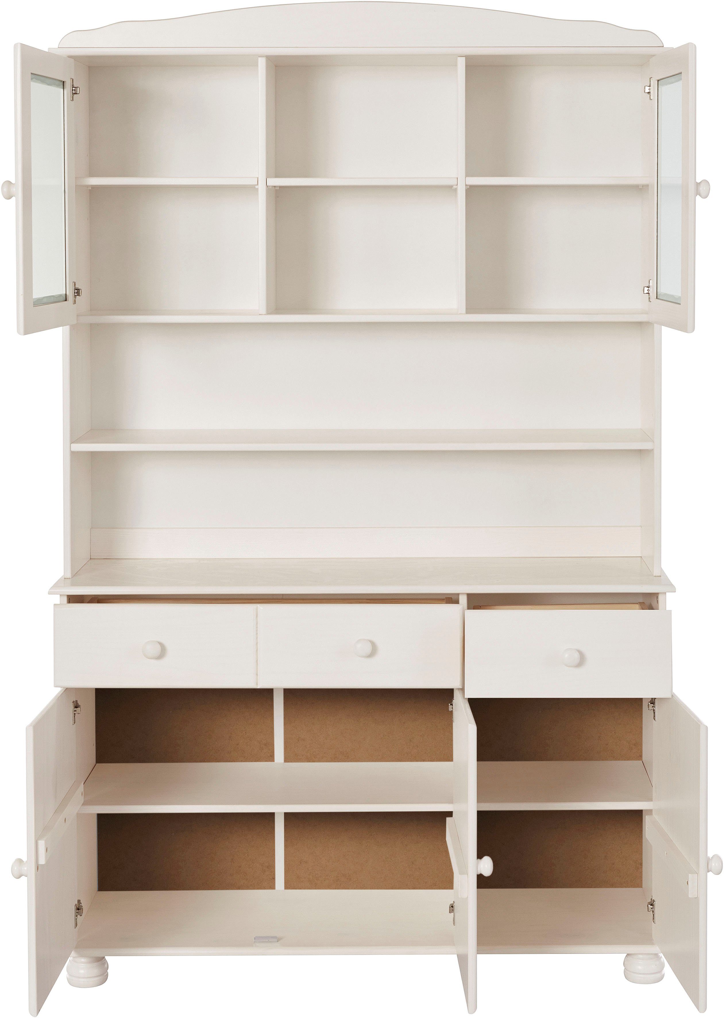 Home affaire Buffet Mette (2-St) Mit 2 Schubladen und viel Stauraum hinter 4 Türen, Höhe 181cm