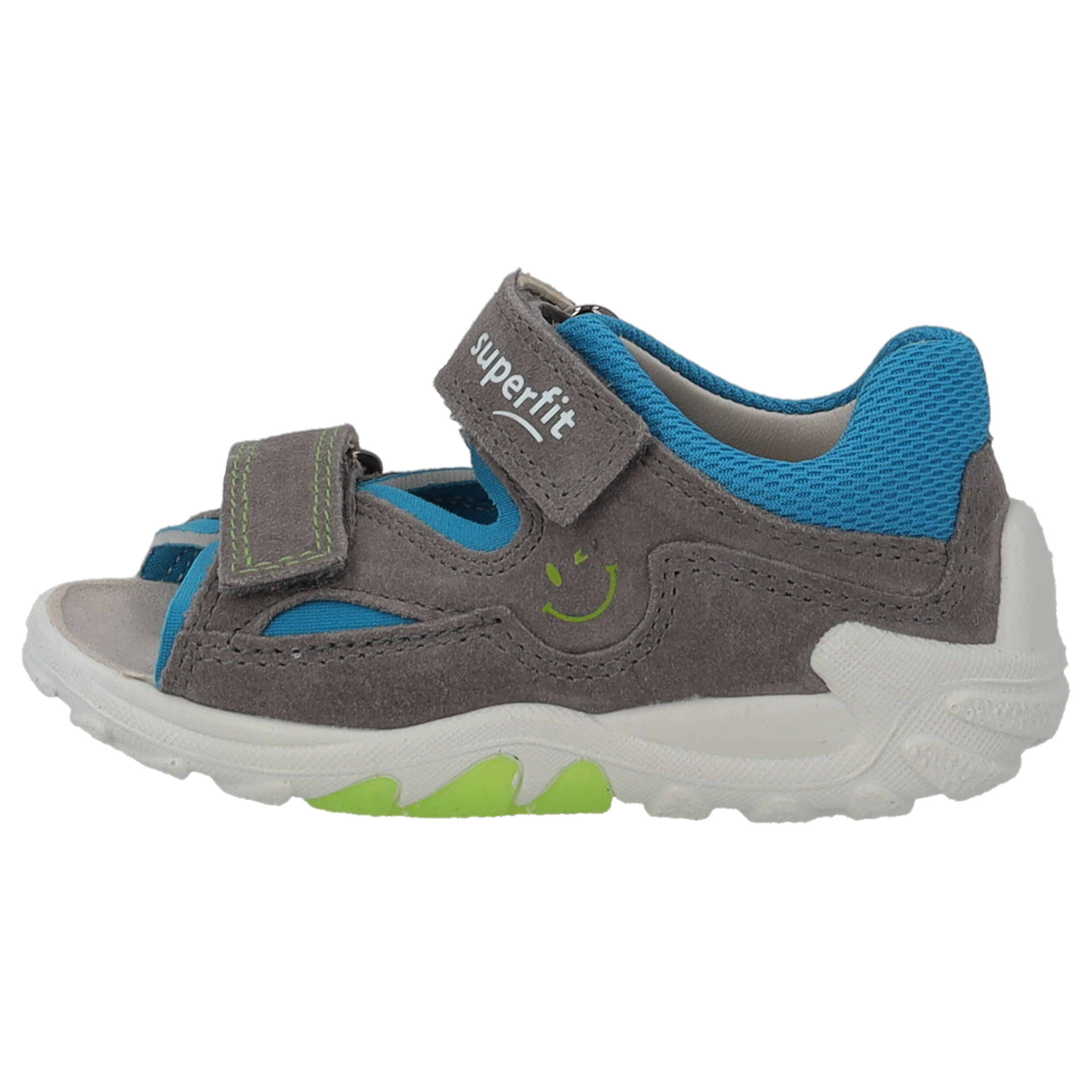 Superfit FLOW 00034, Sandalen (Kinder), Kinder, GRAU/TÜRKIS