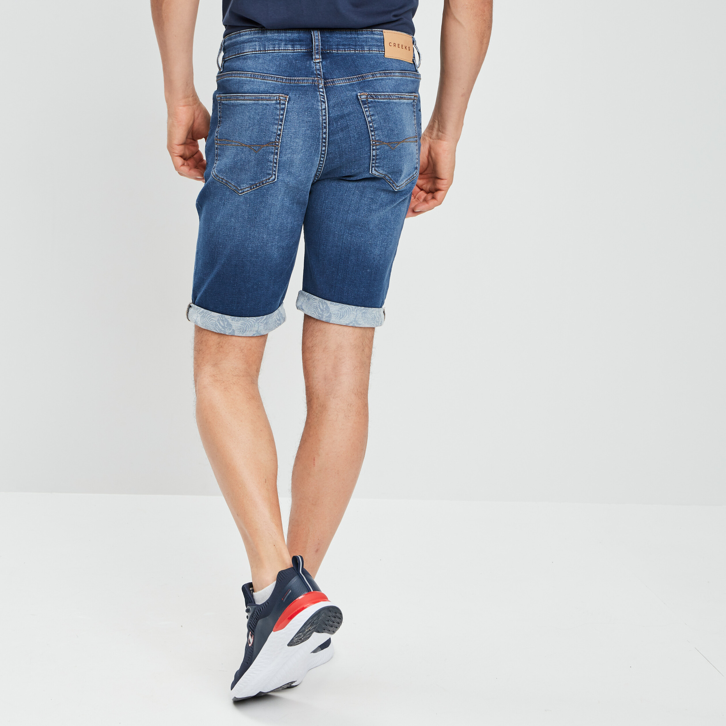 Bermuda straight en jean denim stone homme | La Halle