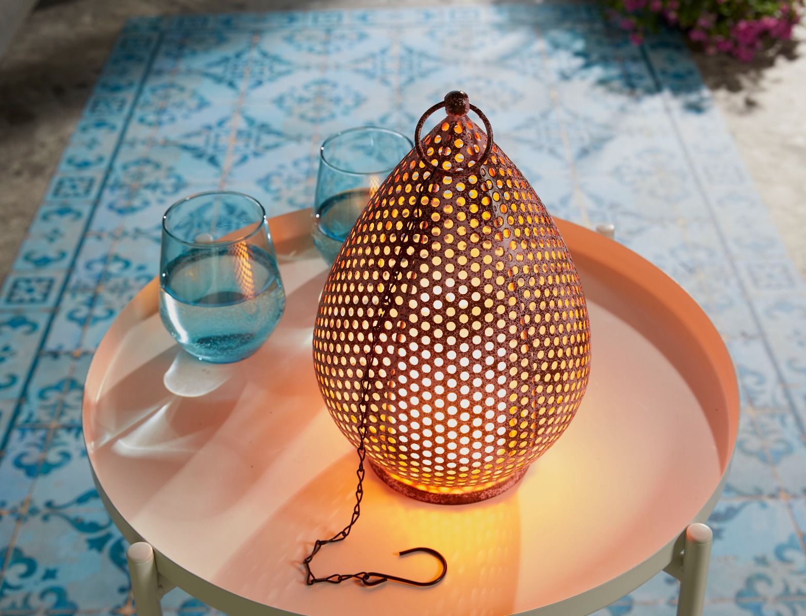 Luxform Tripolis Tisch und Hanglampe