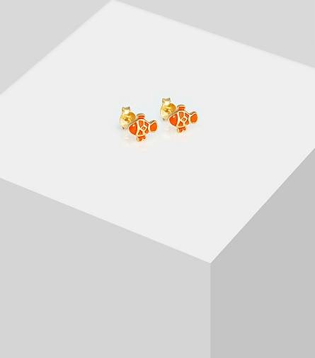 Elli Ohrringe Kinder Fisch Emaille Bunt 925 Sterling Silber