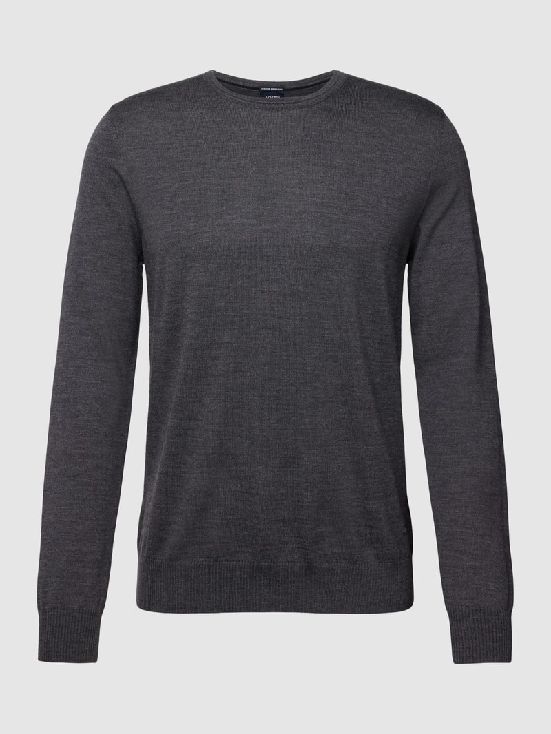 Pullover aus Merinowolle Modell 'Denny' in anthrazit