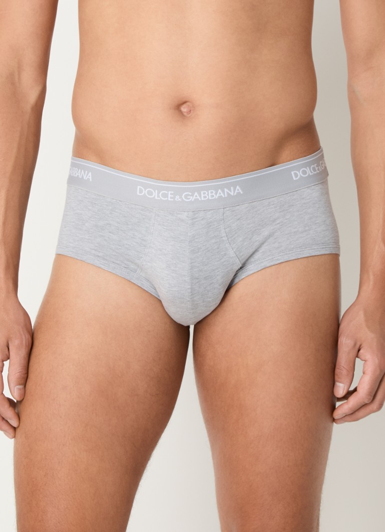 Dolce & Gabbana Chiloți Brando cu logo și talie, set de 3
